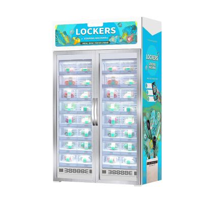 China Easy Use Box Vending Machine Remote Control Locker For Fresh Food Food Chilled Fruit Drink for sale