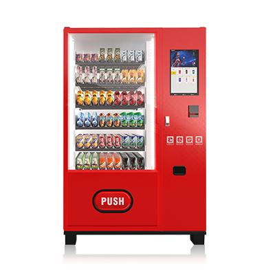 China New Easy Use Custom Design Touch Screen Soft Power Cold Soda Canned Drink Vending Machine for sale