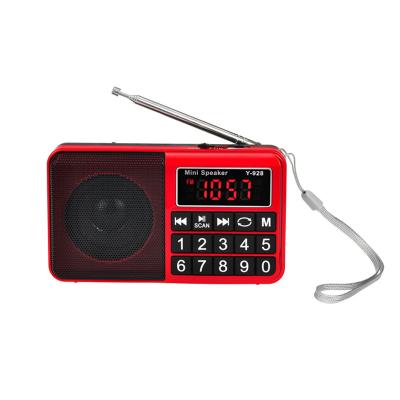 China Y-928/238SW mini portable home theater fm system /SW 3band speaker FM radio /AM radio with LED flashlight for sale