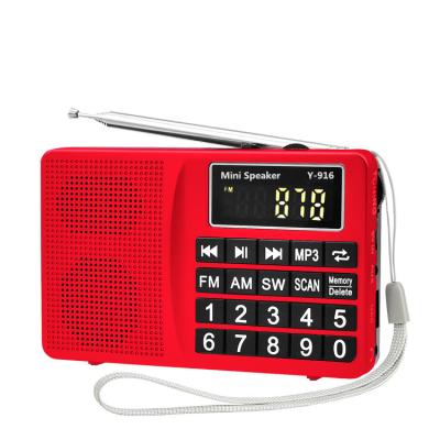 China PORTABLE Portable AM ​​FM Switch Radio 9 Bands Radio With Speaker Bass Music Box Scan fm AM Switch Radio for sale