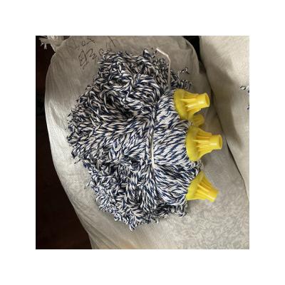 China Sustainable Wholesale Custom Wipes Curly Head Microfiber Cleaning Floor Cleaning Mops Blue Head for sale