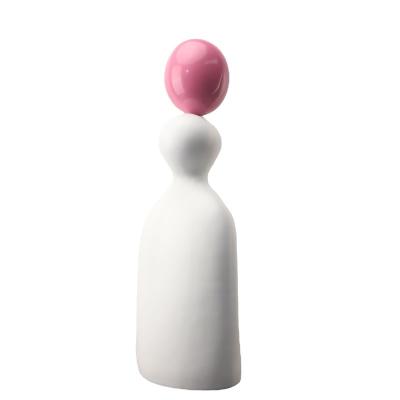 China China Nordic Minimalist Resin Ball White Pink White Figure Ornaments Study Porch Living Room Home Decorations for sale