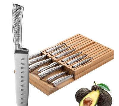 China Durable Hollow Handle Cutter Set Kitchen Stainless Steel Kitchen Knife All Steel 14 Pieces Knife Set Combination for sale