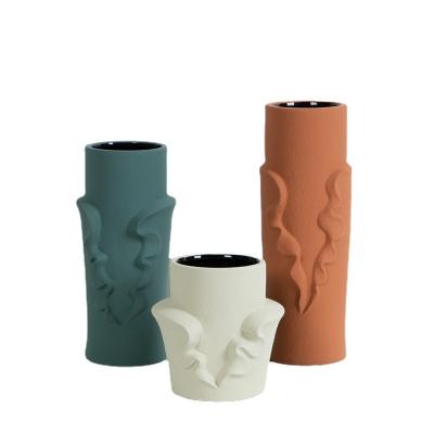 China Modern creative ceramic vase home office decoration vase ware vase ceramic decoration for sale