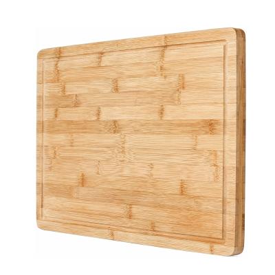 China Sustainable Bamboo Chopper Products Customized Large Bamboo Cutting Plates Cutting Board for sale