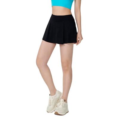 China Short skirt 2023 Customized Women's Breathable Slim Fit Yoga Skirt Breathable Running Fitness Tennis Skirt Sports Skirt for sale