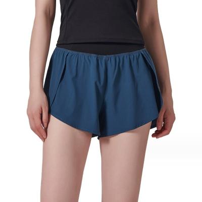 China Breathable 2023 Customized Women's Durable Mid Rise Tennis Training Shorts Running Fitness Sports Shorts for sale