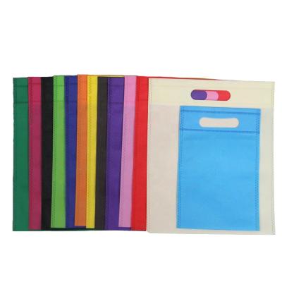 China Eco-Friendly Wholesale Hoe Store's New D Cut Non-woven Fabric Reusable Bag 30x40cm for sale