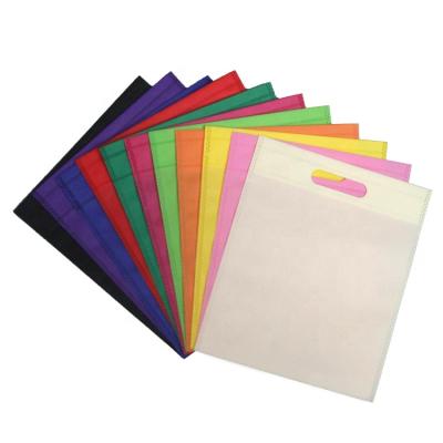 China Eco - Friendly Eco - Friendly Gift Packaging Multicolor Bag D Cut Non Woven Bag for sale