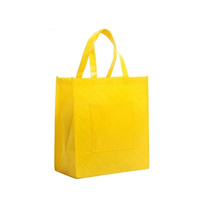 China Fashion Style Eco-friendly Custom Laminated To Handle Non Woven Shopping Bag for sale