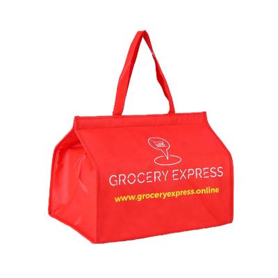 China Customized Size Insulated Insulated Non Woven Cooler Bag Cheap Wholesale Thermal Food Ice Cream Cooler Bag for sale