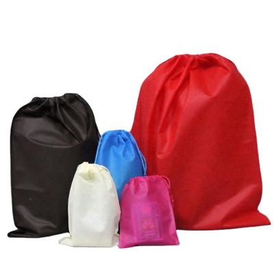 China Wholesale Recyclable Custom Logo Printed Gift Non Woven Wholesale Custom Drawstring Shoe Bag Shoe Dust Drawstring Bag for sale