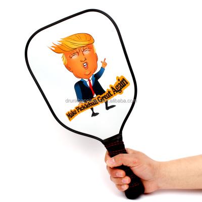 China Lightweight Graphite Pickleball Paddle With Customized Donald Trump Cartoon pp Pickleball Racket for sale