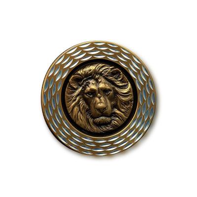 China China hot sale enamel lion cooper bicycle metal badge for sale