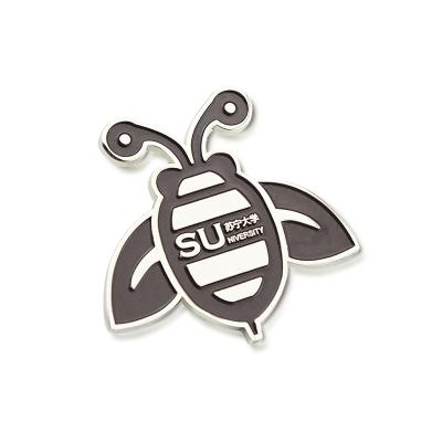 China China Emblem Creative Bee Shaped Design Your Own Brooch Metal Badges for sale