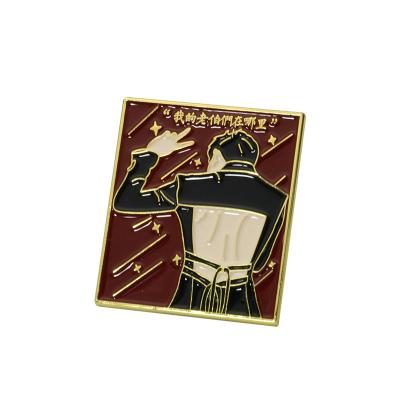 China China Creative 3D Metal Badge Lapel Hard Pin Custom Enamel Logo Badges for sale