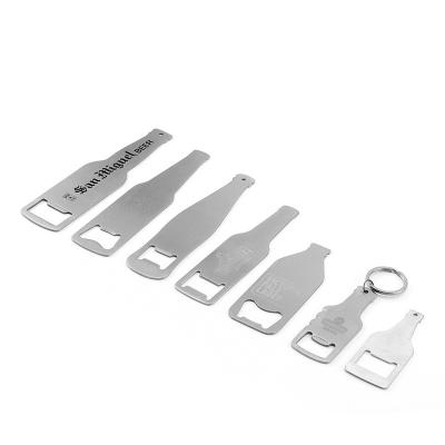 China Customized Stainless Steel Cast Bar Metal Beer Bottle Opener, Custom Bar Blade Stainless Steel Bottle Opener for sale