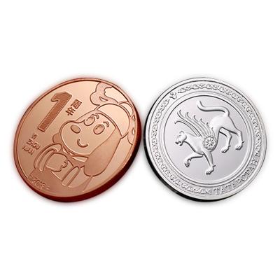 China China custom metal personalized 3d gold plated coin for sale