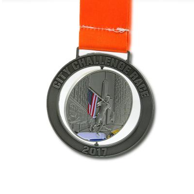 China China Medal Manufactures Cheap Prize Silver Plated Custom Blank 3d Metal Sports Race Award Medals for sale