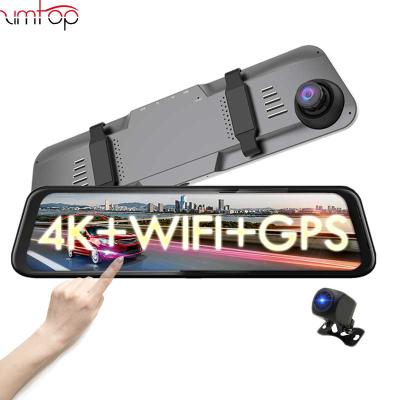 China Zimtop 4K WiFi GPS Car DVR Super Waterproof Black Box Night Vision Rearview Mirror Driving Recorder Dash Cam Car Camera for sale