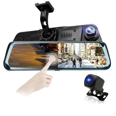 China Black box stream media waterproof car dvr front and rear rearview 9.66inch reflect rear view camera for sale