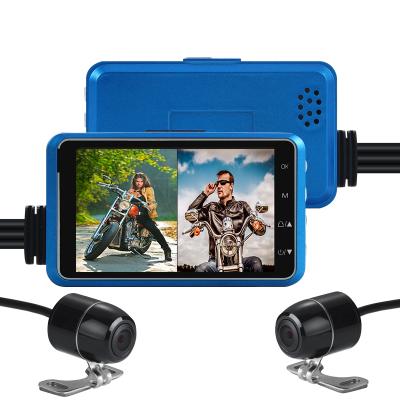 China Hot Selling Car Motorcycle Camera 1080P Dual Lens Motorcycle Cam Two Way Recorder Camera With G-sensor WiFi GPS for sale