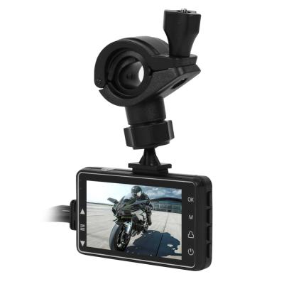 China 2 Inch Motor Bike 1080P Loop Recording Dual Camera Motorcycle DVR Motorcycle Accessory Lens Camera Black Color for sale