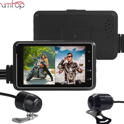 China Zimtop 3inch 1080P +720P 30fps Night Vision Motorcycle Dash Camera Waterproof Electric Vehicles DVR for sale