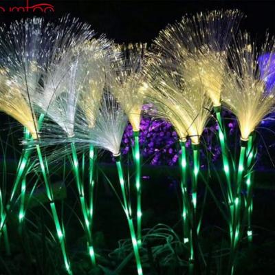 China Led Decoration For Christmas 3D Reed Lamp Waterproof LED Garden Decoration Green Leaf Party Decoration for sale