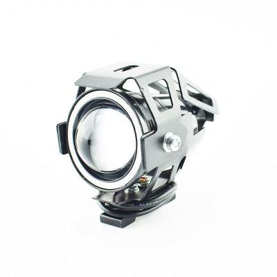 China Strong Angel Eye Motorcycle Headlights Led Spot Lights 12V Mini U7 Scooter Motorbike Spotlight Fog Driving Lamp High-Low Driver-Beam Light for sale