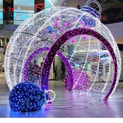 China Strong Outdoor Ball Christmas Gift Ball 3D LED Decoration Large Holiday Landscape Modeling Lights for sale