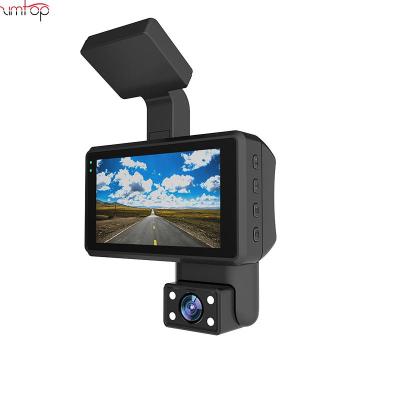 China Waterproof 3.5in IPS screen inside 480P cabin car camera 2 channel dash cam driver car dvr 1080P front interior for sale