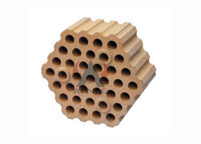 China Silica Checker Clay Refractory Brick Multistage Batching With 37 Holes for sale