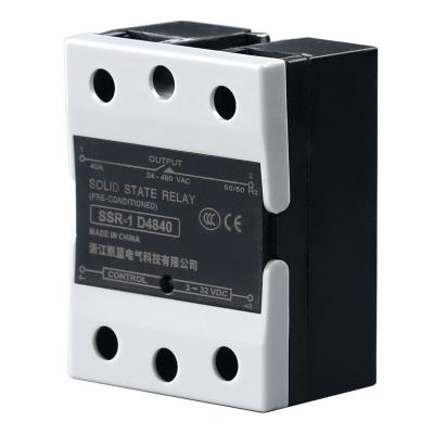 China Factory Direct Sale Sealed SSR-1 D4880 Input Output 24-380VAC Single Phase DC In AC SSR Solid State Relay for sale