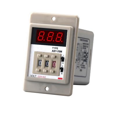 China ASY-3D 0.1S-99.9S Black/White Timer Sealed Time Delay Relay 24V 220V 380V Digital for sale