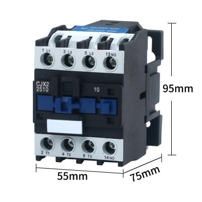 China Silver Silver AC CJX2series - AC Contactor CJX2-2510 / CJX2-2501 Electric Contactor Kailan 220V / 380V for sale