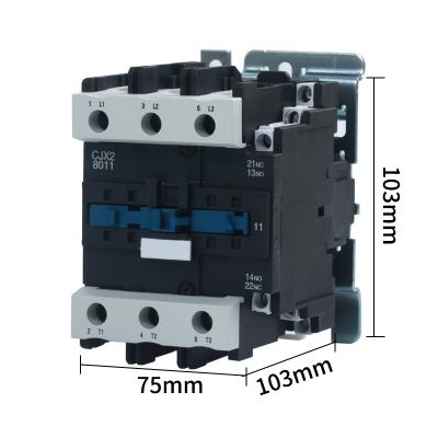 China Wholesale Price Cjx2-8011 Silver Silver AC Contactor 380V220V110V36V24V 80A Point Contactor AC for sale