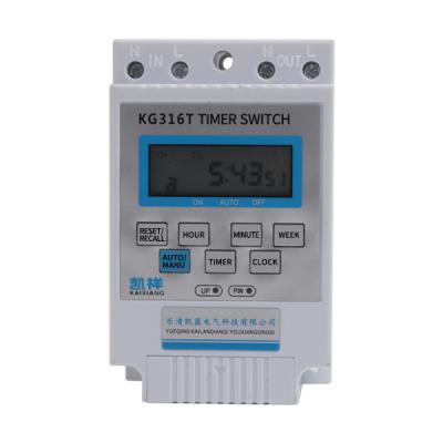 China PVC 10A KG316T Timer Control Switch Timer Switch for Electric Lights for sale