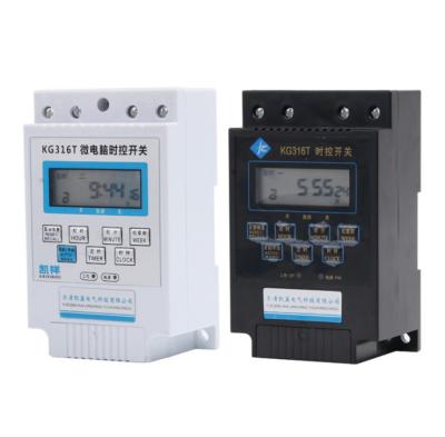 China Electronic Timer Switch KG316T AC220V AC110V DC12V DC24V AC24V PVC Digital Current Socket Wall Mounted Timer Switch for sale