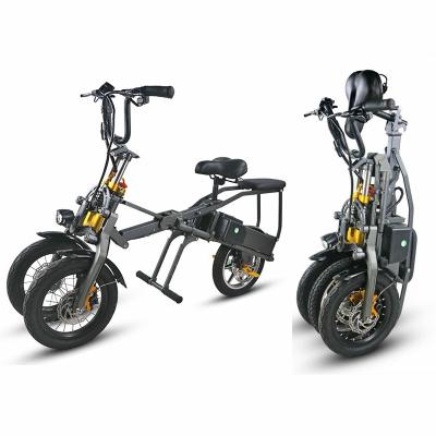 China Hot Sale 14 Inch 48V 350W 7.8ah 3 Wheel Unisex Electric Folding Scooter Mobility Scooter for sale