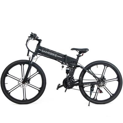 China Alloy Color LCD Canada Design 500w 10AH 21 Running Aluminum LO26II Samebike Speed ​​New 26 Inch Electric Mountain Bike for sale