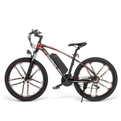 China USA warehouse SAMEBIKE MYSM26 China mountain aluminum alloy 26 inch portable battery electric bike for sale