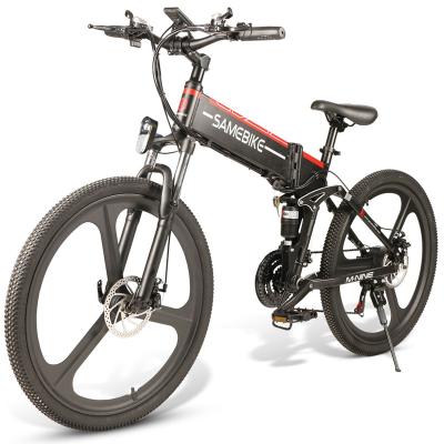 China Free Shipping EU Warehouse Samebike 350W 10AH Aluminum Alloy Folding Electric Bike Mountain E Bike for sale