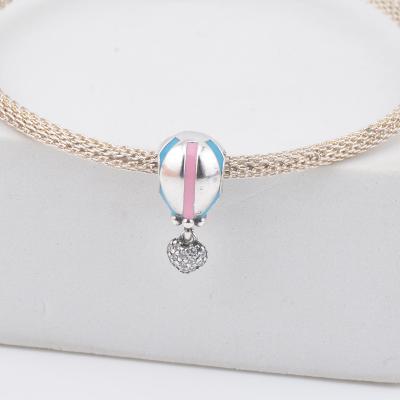 China Fashionable hot sale 925 sterling silver hot air balloon beads charm for pandorar bracelet making for sale