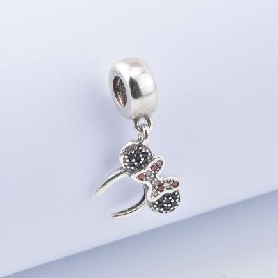 China Wholesale 925 silver jewelry trendy minnie headband dangle charm for bracelet making for sale