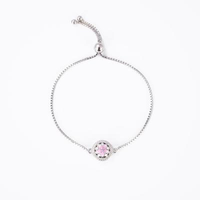 China 2020 New Arrival TRENDY Flower Bracelets Women Adjustable Box Chain For Mother's Day for sale