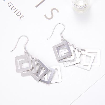 China 2020 New Fashion BOHEMIA Korea Style 925 Silver Drop Earrings For Party for sale