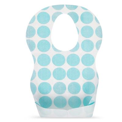 China China OEM New Baby Bibs Wholesale Non-woven Disposable Paper Cloth Antibacterial Waterproof Baby Bibs with Pocket for sale