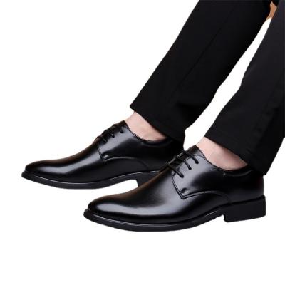 China Big business of deodorization hot sale cheap men's leather shoes suits British trend leather shoes for sale