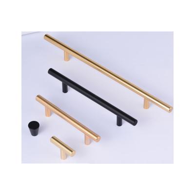 China Modern Matte Gold Cabinet Handles Stainless Kitchen Cupboard Pulls Drawer Knobs Furniture Handle for sale